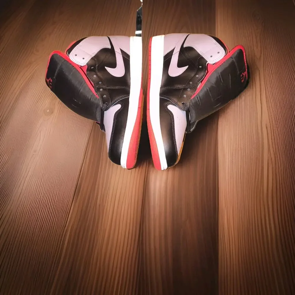 Jordan Air Jordan 1 Mid Bred Shadow Black Cement Grey Red DQ8426-006